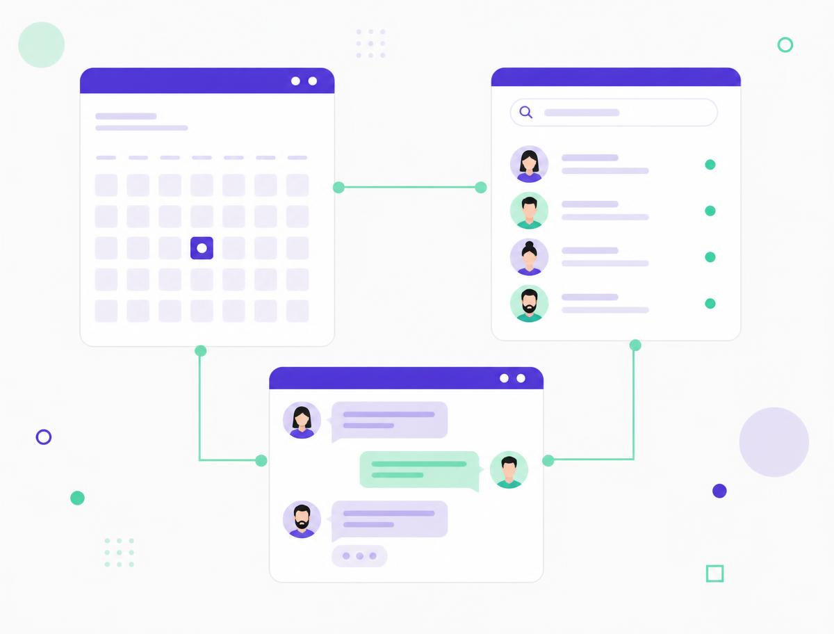 Kalender, Gruppenchats und Mitarbeitendenverzeichnis in der StaffApp